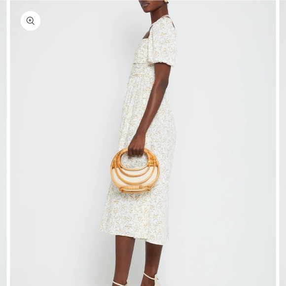 COPY - The O.P.T. One Perfect Time River midi dress khaki dollar Size S - Picture 3 of 10